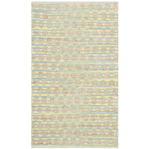 Safavieh Cape Cod Rectangle Hand Woven Rug, Teal and Natural - 3 x 5 ft. CAP820H-3 - main